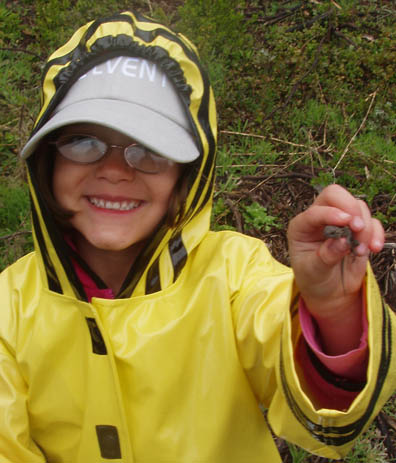 Connie with Fence Lizard